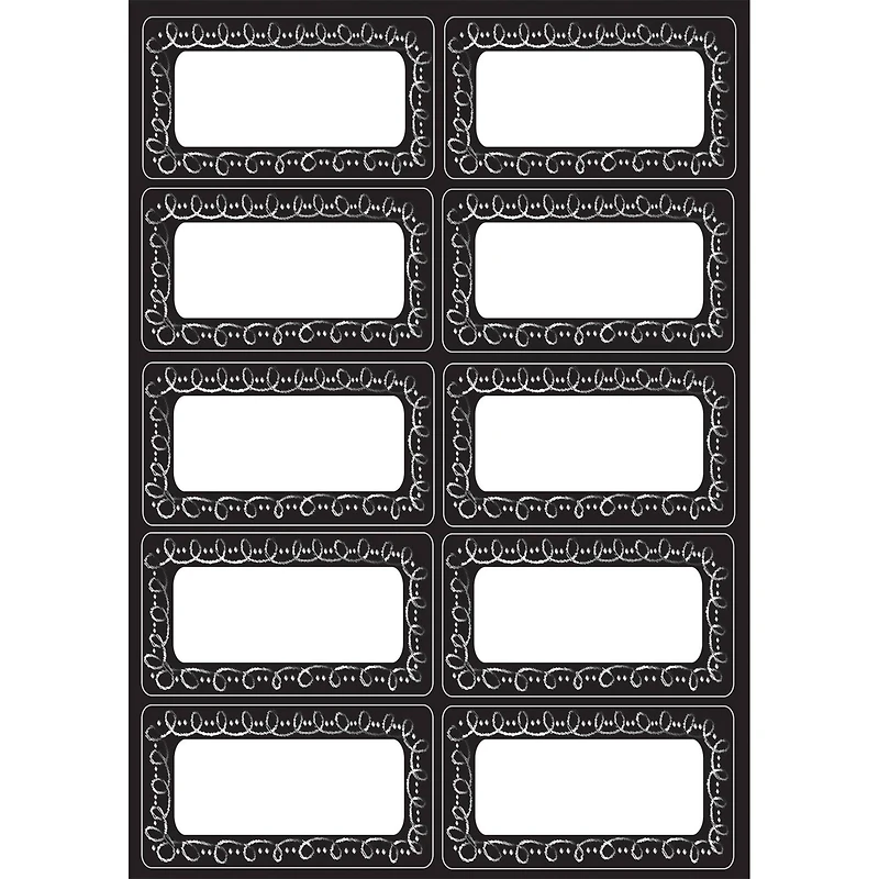 Ashley Productions® Die-Cut Magnetic Chalk Loop Labels 6 Packs of 10