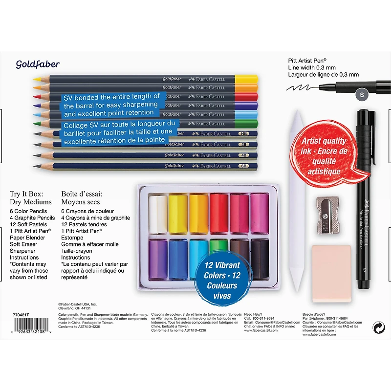 Faber-Castell® Creative Studio Dry Medium Try It Box