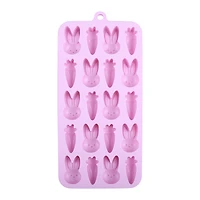 Easter Bunny & Carrot Silicone Candy Mold by Makery™