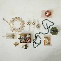 Hello Honey® 11" Distressed Pewter Metal Leaves & Berries Wreath