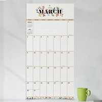 TF Publishing 2025 Big Grid Floral Wall Calendar