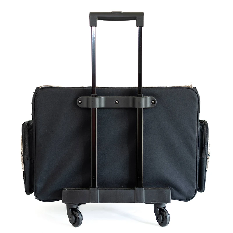 Everything Mary Black & White Tapestry Rolling Tote