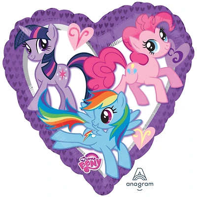 18" My Little Pony Heart Foil Balloon