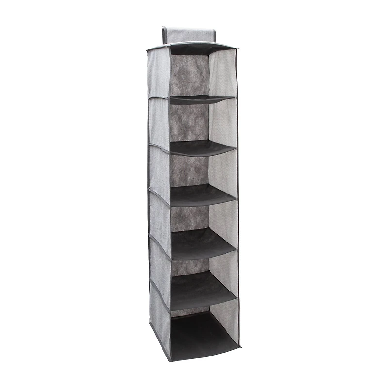 Simplify Gray 6 Shelf Closet Organizer