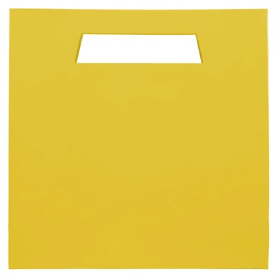 JAM Paper Large Yellow Heavy Duty Bags with Trapezoid Handle, 3ct.