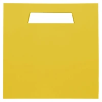 JAM Paper Large Yellow Heavy Duty Bags with Trapezoid Handle, 3ct.