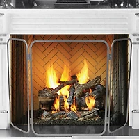 Mind Reader 3-Section Hinged Folding Mesh Paneled Fireplace Protector Screen