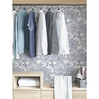 NuWallpaper Blue Sudbury Peel & Stick Wallpaper