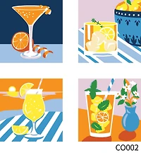 Cocktails Paint-by-Number Gallery Mini Kit by Artist's Loft®