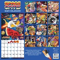 TF Publishing 2024 Space Cats Wall Calendar