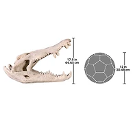 Design Toscano 28" Crocodile Skull Sculptural Artifact
