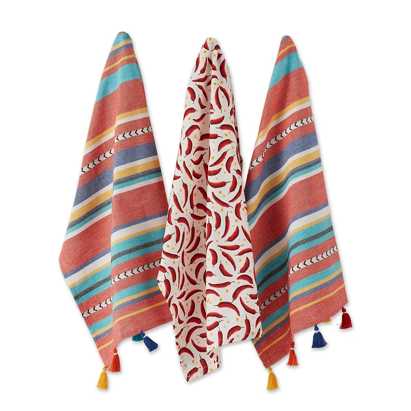 DII® Verano Chilis Dishtowel Set
