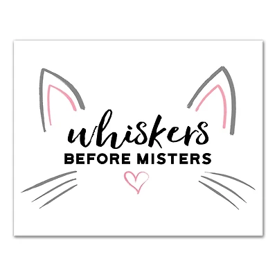 Whiskers Before Misters Canvas Wall Art