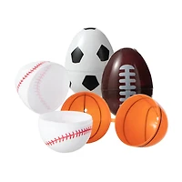 Glitzhome® Easter Plastic Fillable Sports Eggs, 48ct.
