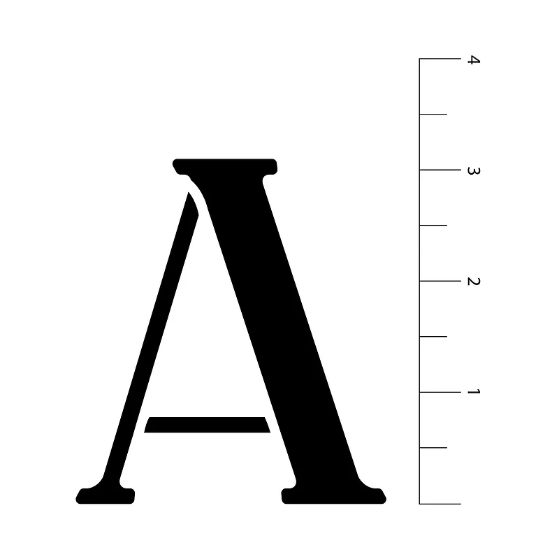 3" Tuxedo Alphabet Font Stencils by Craft Smart®