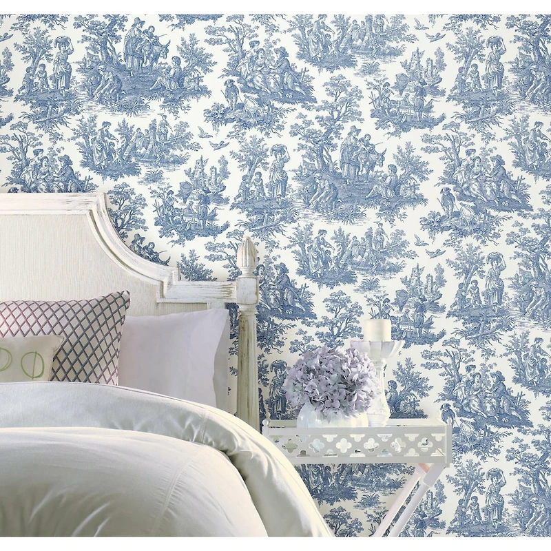 RoomMates Country Life Toile Peel & Stick Wallpaper