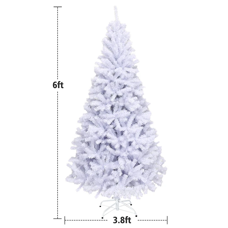 Costway 6ft. Unlit Hinged Pine Artificial Christmas Tree