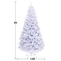 Costway 6ft. Unlit Hinged Pine Artificial Christmas Tree