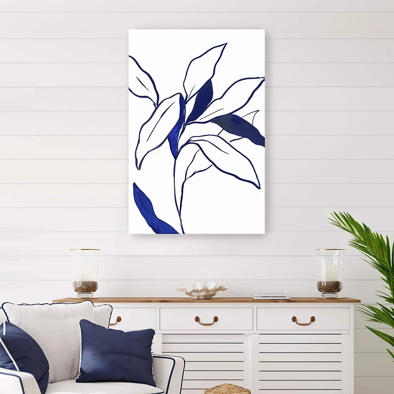 Indigo Lilly Canvas Giclee