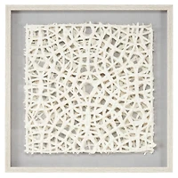 Gold Wood Natural Shadow Box Art, 24" x 24" x 1"