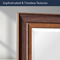 Head West 28" Bronze & Copper Oil-Rubbed Framed Wall Mirror