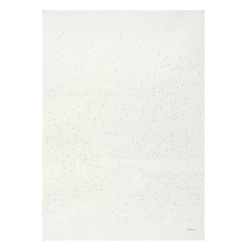 8" x 10" Campfire Paint-by-Number Kit with Wood Display Hanger by Artist's Loft®