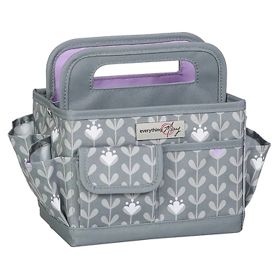 Everything Mary Purple & Gray Craft Caddy
