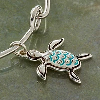 Charmalong™ Silver Plated Turtle Charm by Bead Landing™