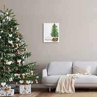 Stupell Industries All Hearts Home For Christmas Phrase Canvas Wall Art