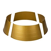 Glitzhome® 40.5" Christmas Gold Hammered Metal Tree Collar