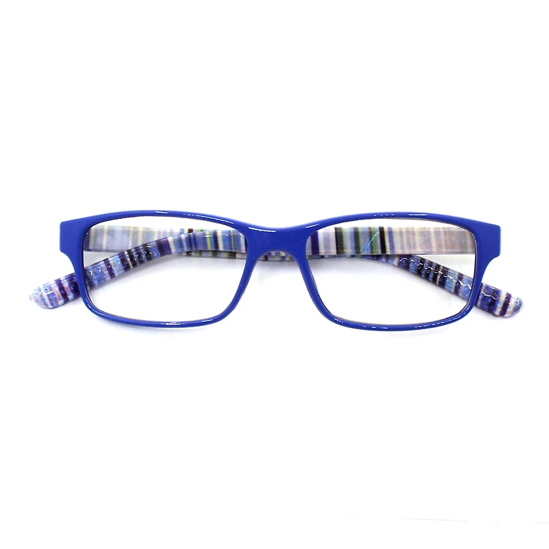 Blue Striped Reading Glasses by ArtMinds