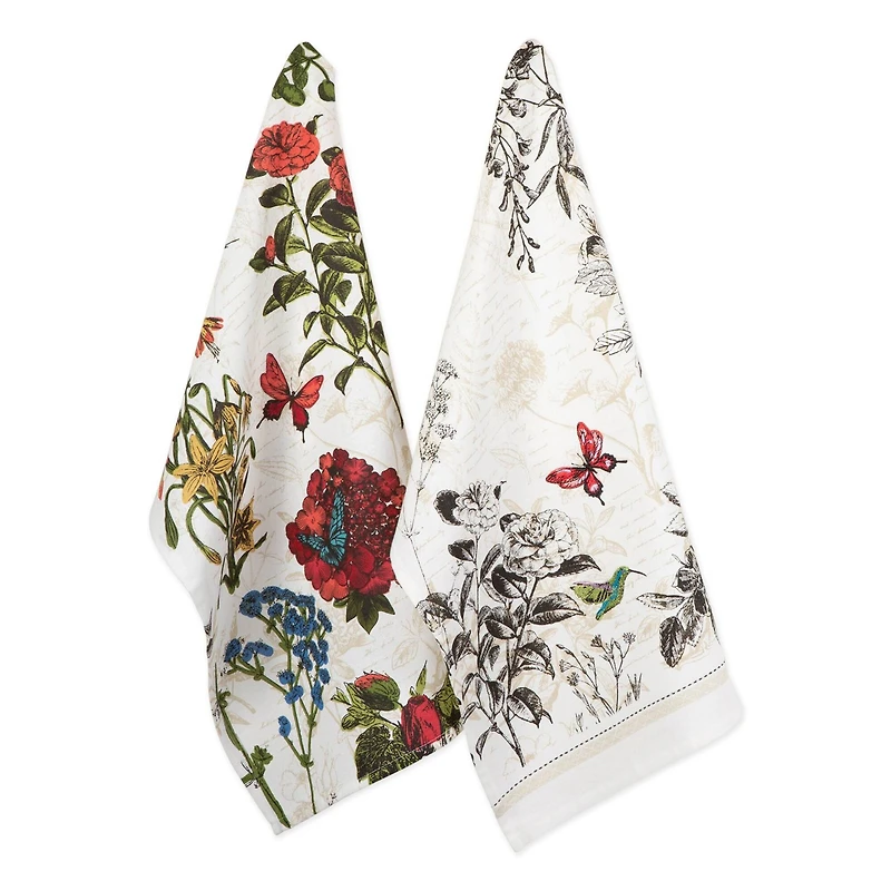 DII® Botanical Blooms Dishtowel, 2ct.