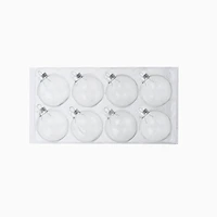 3" DIY Clear Glass Ball Ornaments, 8ct. by Make Market®