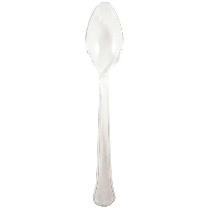 JAM Paper Clear Plastic Spoons, 20ct.