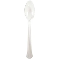 JAM Paper Clear Plastic Spoons, 20ct.