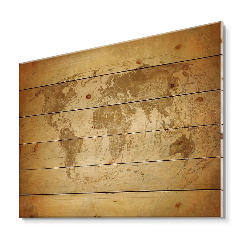 Designart - Ancient Map of The World X