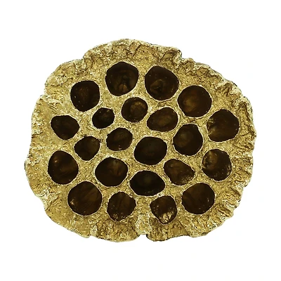4.25" Gold Lotus Pod Tabletop Décor by Ashland®