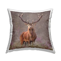 Stupell Industries Wildlife Buck Woodland Pillow