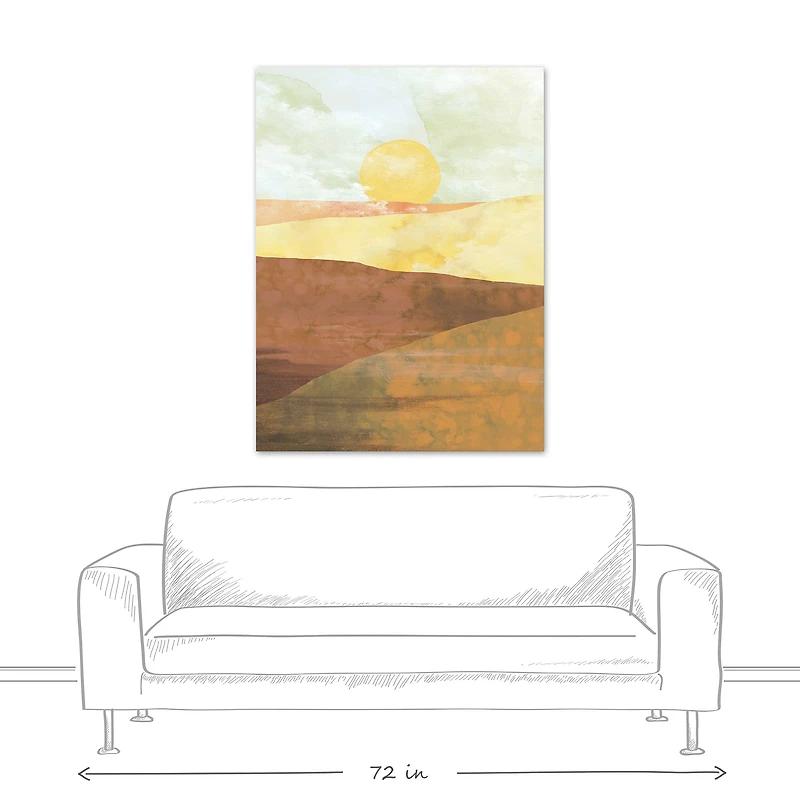Boho Landscape II 36" x 48" Canvas Wall Art