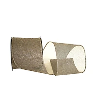 Reliant 4" x 10yd. Glitter Web Mesh Wired Metallic Ribbon