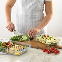 JoyJolt® Black Glass Bakeware Containers Set