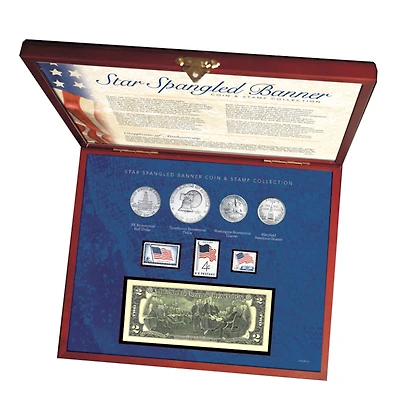 American Coin Treasures Star Spangled Coin & Stamp Box Set