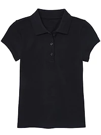 Galaxy by Harvic Short Sleeve Stretch Girl’s Pique Polo Shirt