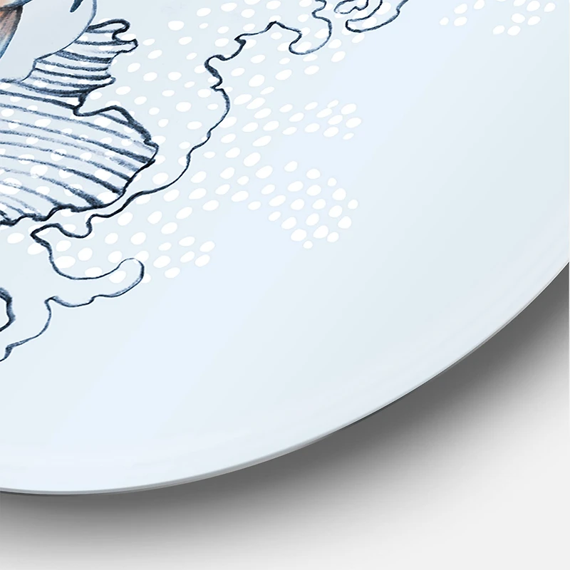 Designart - Flying Fish On Peonies