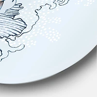 Designart - Flying Fish On Peonies