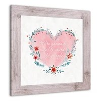 Cute Weird Old People Heart Western White Framed Print