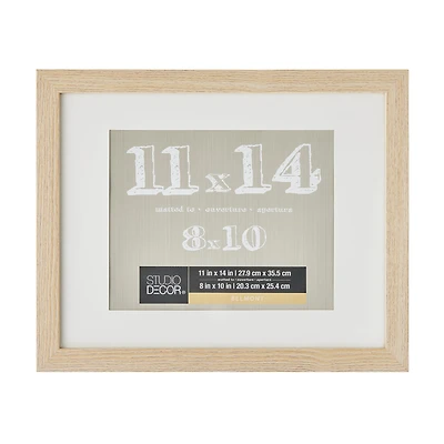 Blonde Belmont Frame with Mat by Studio Décor