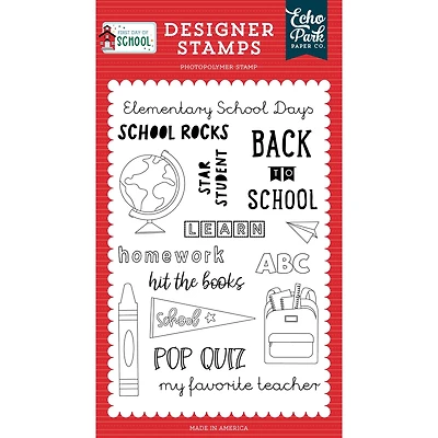 Echo Park™ Paper Co. School Rocks Stamps
