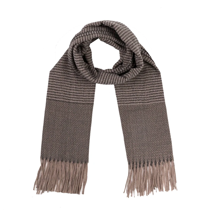 Glitzhome® 73" Gray Scarf with Tassels