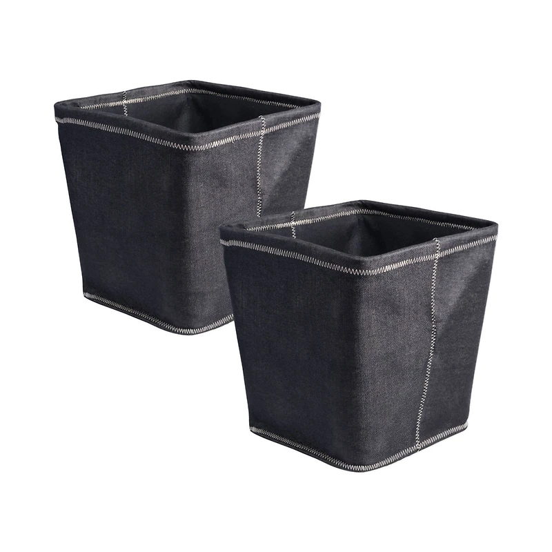 DII® 13" Zig Zag Stitch Trapezoid Fabric Bins
